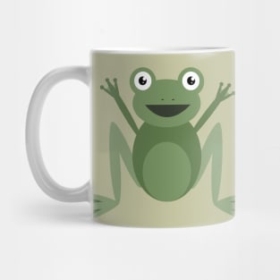 Green happy frog Mug